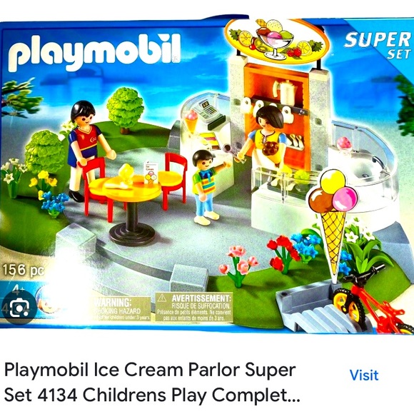 PLAYMOBIL vintage city life homme moderne du café glacier set 4134 de